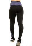 Calça Legging Cós Alto Suplex Detalhe Risca Lilas (4089276137517)