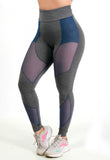 Kit 2 Calças Legging Fitness Detalhe Em Tule