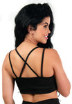 Top Fitness Detalhe Em Tule