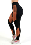 Kit 2 Calças Legging Fitness Detalhe Em Tule