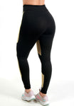 Kit 2 Calças Legging Fitness Detalhe Em Tule