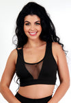 Top Fitness Detalhe Em Tule