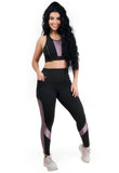 Conjunto Fitness Com Bolso na Lateral (calça+top)