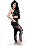 Conjunto Fitness Com Bolso na Lateral (calça+top)