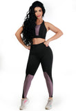 Conjunto Fitness Com Detalhe em Cirrê  (calça+top)