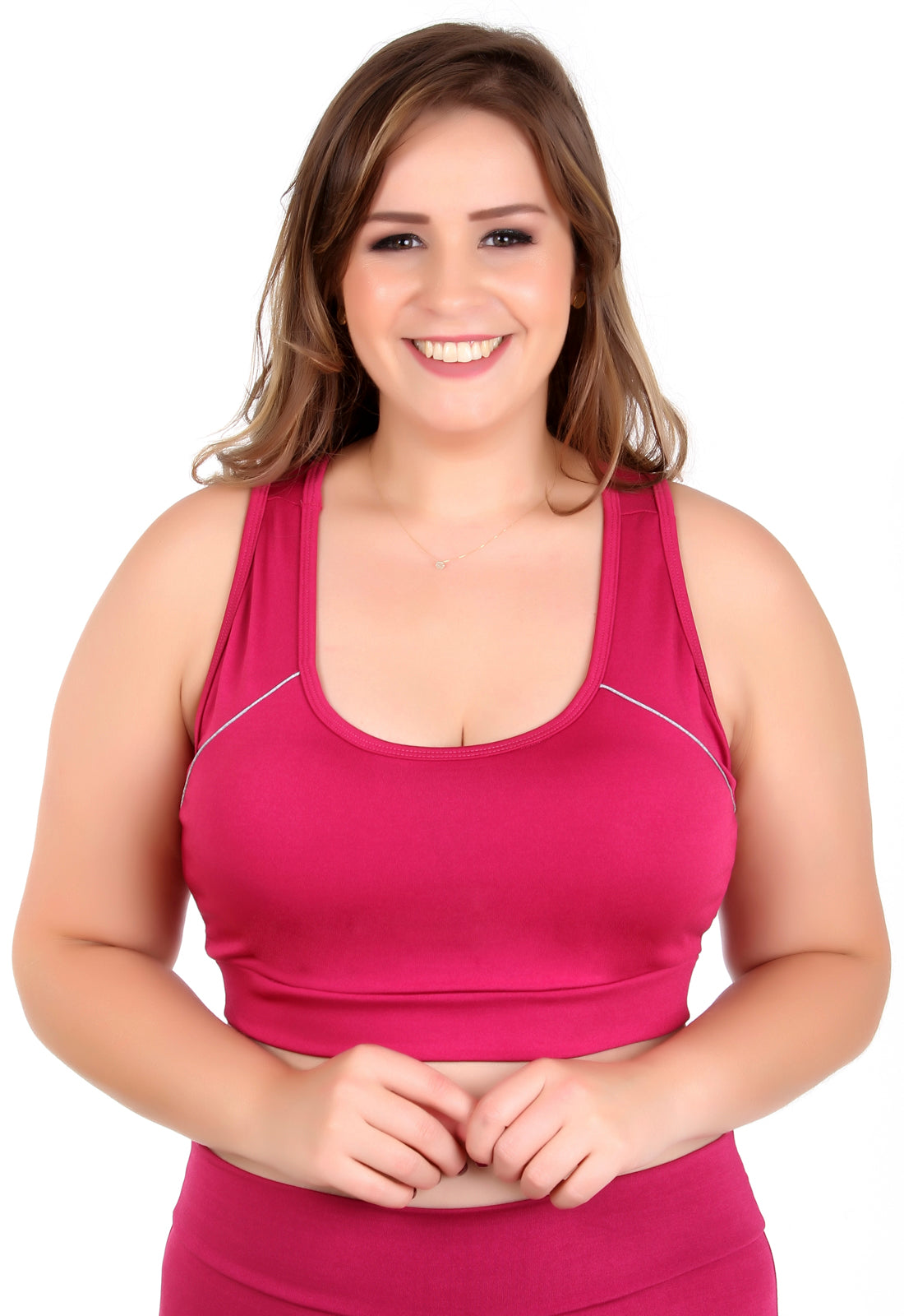 Kit 12 Tops Feminino Fitness Vinho Plus size com  bojo (5240954093719)