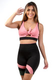 Conjunto fitness Colorido com Nó (top+bermuda) (7283436650647)