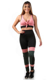 Conjunto fitness Vinho com cortes Rosa (top+calça) (7283416760471)