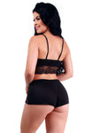 Short Doll Feminino Sexy Rendado