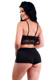 Short Doll Feminino Sexy Rendado