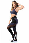 Conjunto Legging Detalhe em Tule Risca Fitness + Top C/bojo (7055424487575)