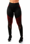 Calça Legging Risca Detalhe em Tule (7055459221655)