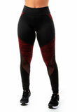 Calça Legging Risca Detalhe em Tule (7055459221655)