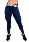 Calça Legging Com Elástico Cruzado (7505904959639)