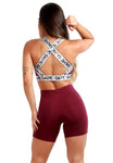 Conjunto Fitness Com Elástico Lateral (bermuda+top) (7505957322903)