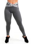 Calça Legging Com Elástico Cruzado (7505914724503)