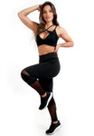 Conjunto Fitness Detalhe Em Tule (calça+top) (7506008408215)