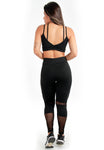Conjunto Fitness Detalhe Em Tule (calça+top) (7506008408215)