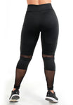 Calça Legging Fitness Detalhe Em Tule (7505995825303)