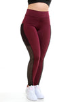 Calça Legging Vinho Com Bolso (4118379233325)