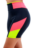 Bermuda Fitness Detalhe Bicolor