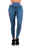 Calça Legging Com Detalhe Bicolor