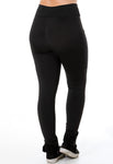 Legging Fitness Preta Com Bolso Lateral Detalhe Tela (4118379495469)