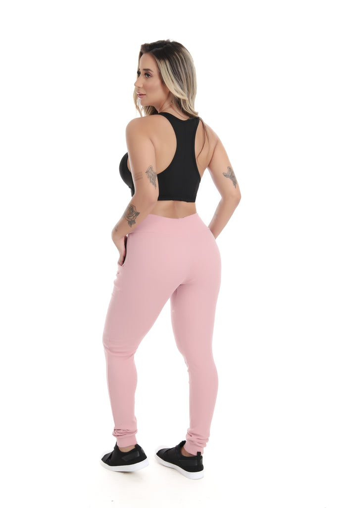 Calça deals ribana rosa
