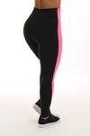 Calça Legging Fitness Detalhe Neon