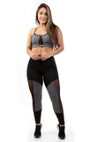 Conjunto Fitness top Com bojo e calça com detalhe em Tule (7147132420247)