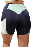 Bermuda Empina Bumbum Marinho com recortes Verde (7398821920919)