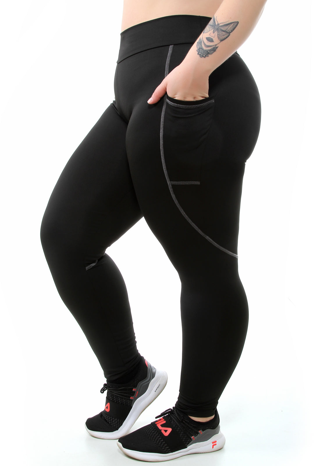 Kit 2 Calças Com Bolso Plus Size (6942013718679) (6942017912983) (6942020993175)