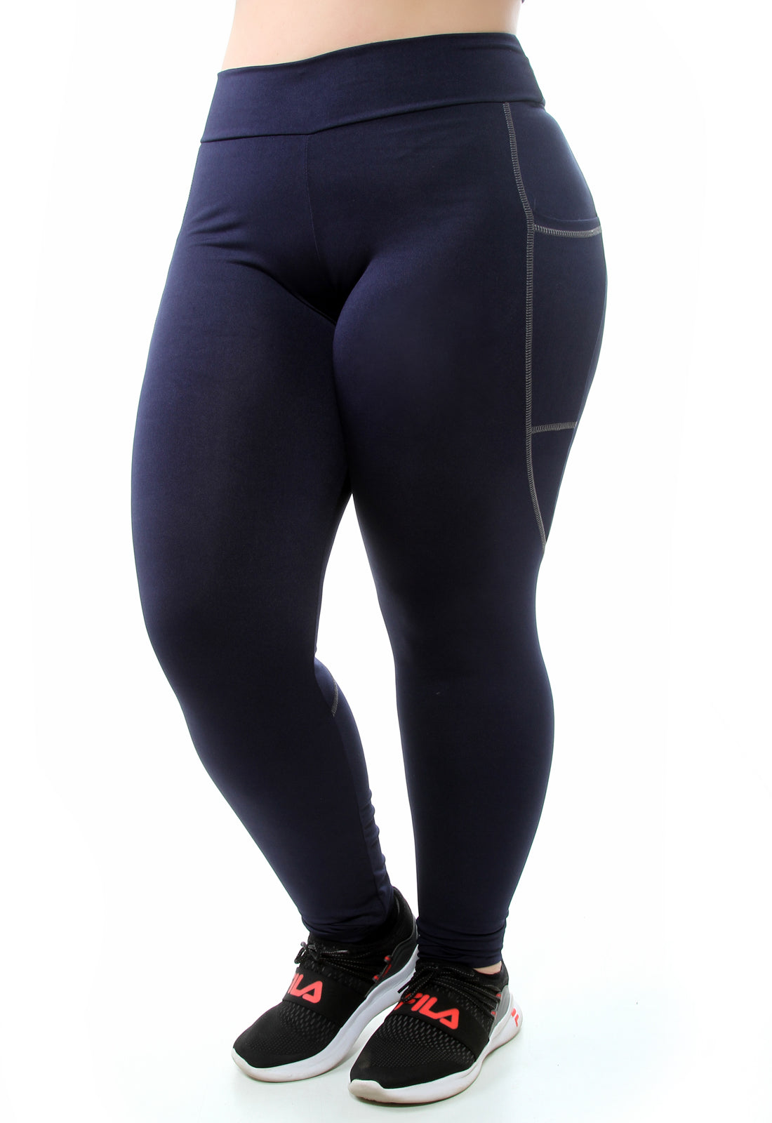 Calça Com Bolso Plus Size (6930385666199)