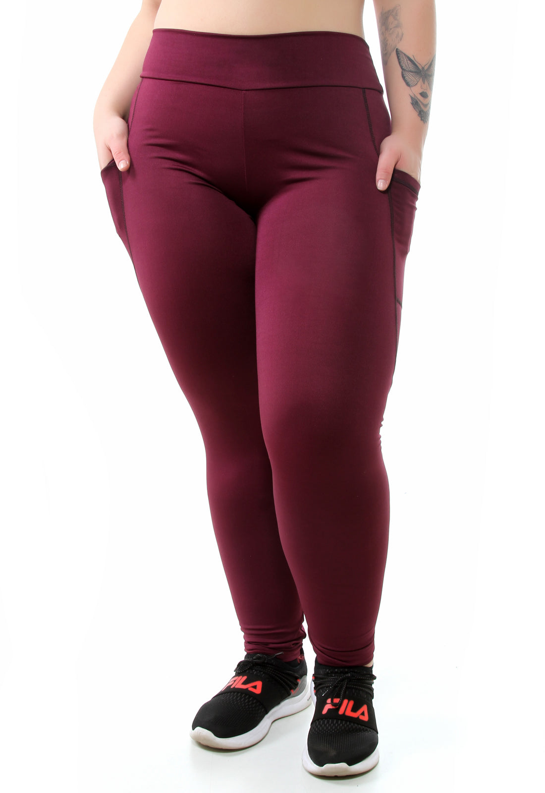 Calça Com Bolso Plus Size (6930386518167)