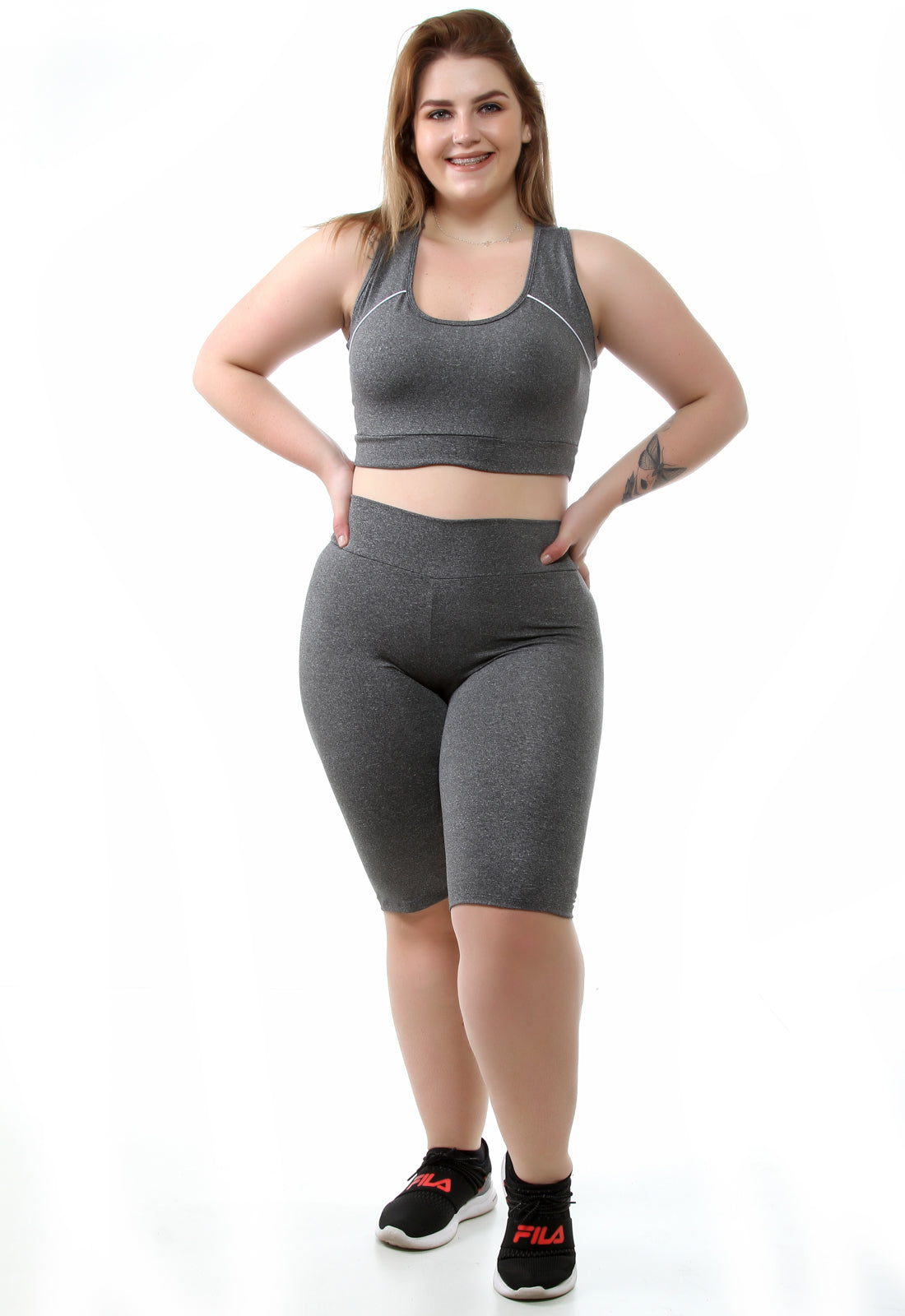Kit 4 Conjunto Bermuda + Top  Plus Size (6941903356055) (6941905485975)