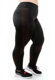 Kit 3 Calças Risca Fitness Plus Size (6942063722647)