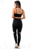 Conjunto Fitness Poliamida com Detalhe e Bolso Calça + Top C/bojo (6931759464599)