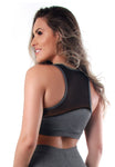 Top Fitness Detalhe Em Tule