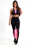 Conjunto Fitness Com Detalhe em Cirrê  (calça+top)