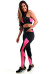 Conjunto Fitness Com Bolso na Lateral (calça+top)