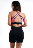 Conjunto Fitness Com Bolso Lateral (bermuda+top)