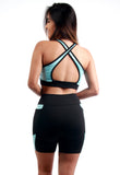 Conjunto Fitness Com Bolso Lateral (bermuda+top)