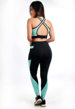 Conjunto Fitness Com Bolso na Lateral (calça+top)