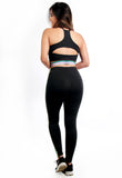 KIT 2 Conjunto Fitness Com Elástico Lateral (calça+top)