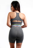 Conjunto Fitness Com Elástico Lateral (bermuda+top)