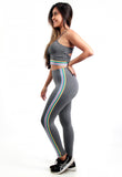 Conjunto Fitness Com Elástico Lateral (calça+top)