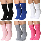 KIT 6 Pares de Meia aeróbica Feminina cano médio variadas (4927755911213)