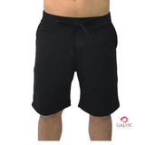 Bermudas masculinas Moletinho com bolso Preta. (6000045588631)