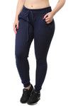 Calça Legging Moletinho Ribana Fitness Azul (4089259327533)